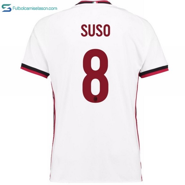 Camiseta Milan 2ª Suso 2017/18